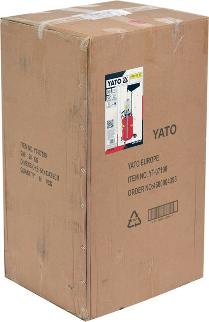 Yato Altölauffanggerät Absauggerät Ölabsauggerät Altölsammler Ölauffangwagen 65l