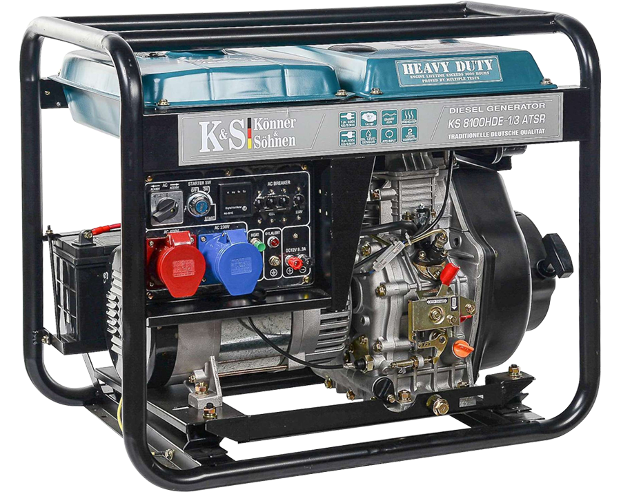 K&S emergency power unit 230V 400V diesel electricity generator emergency power generator 6.5kW ATS