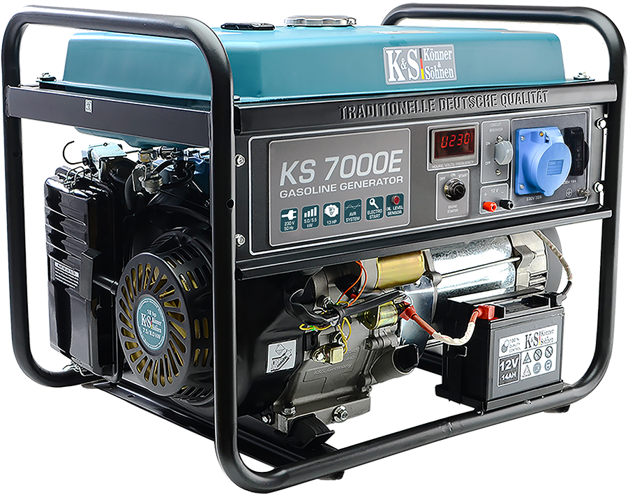 KS7000E power generator Generator Petrol 13PS emergency power unit 5.5kW 230V 16A 32A