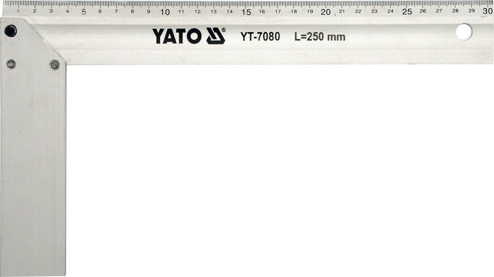 Yato YT-7080 Alu Anschlagwinkel 45° 90° Schreinerwinkel Schlosserwinkel 25cm - Flex-Autoteile