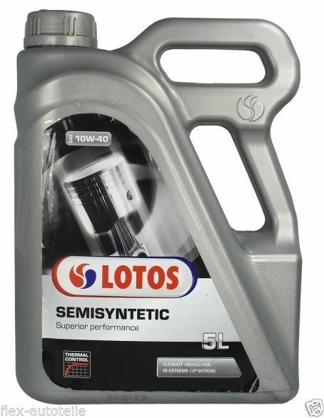 5 liters of oil LOTOS Semisynthetic 10W40 engine oil engine oil engine oil Mercedes VW Seat