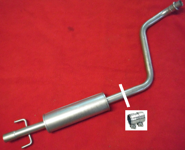 Mittelschalldämpfer Mitteltopf Auspuff mitte Toyota Yaris 1,3 16V 63KW 99-02