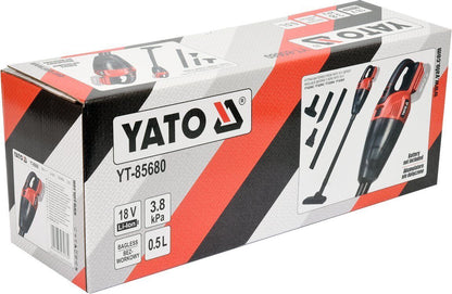 YATO YT-85680 Akku Staubsauger 18V kabellos beutellos Akkusauger Auto KFZ Büro