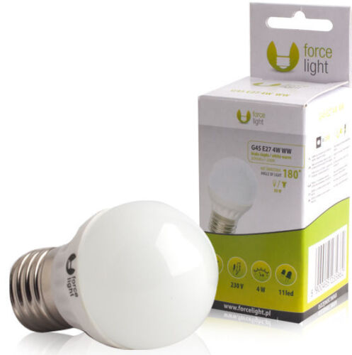 LED 3014 LEDBirne Glühbirne Glühlampe rund Energiesparlampe E27 G45 warmweiß 4W