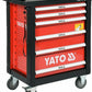 YATO Werkzeugwagen bestückt hochwertig 185tlg Werkstattwagen Werkzeugkasten - Flex-Autoteile