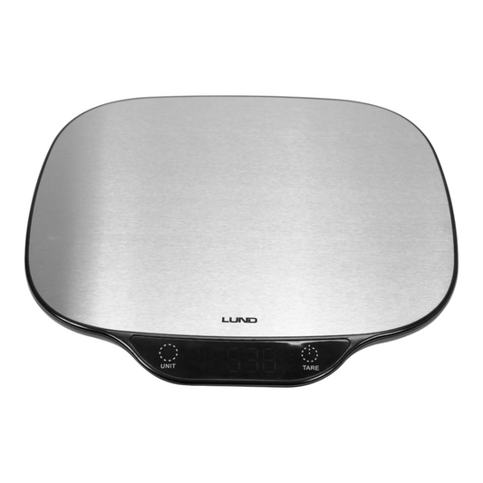 LUND Waage 5kg / 1g Küchenwaage Briefwaage Paketwaage Kochen Backen abwiegen LED