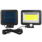 LED solar lamp 10W COB 1800mAh with motion detector outside lamp flooder sensor