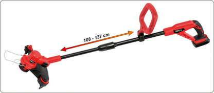 YATO YT-82830 Rasentrimmer Freischneider 18V Kantenschneider inklusive 2Ah Akku - Flex-Autoteile
