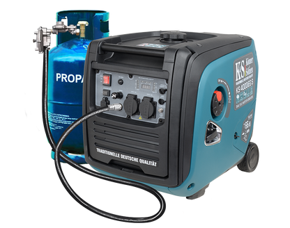 Notstromaggregat KS4000iEGS Inverter LPG Stromerzeuger Generator 4KW GAS+Benzin