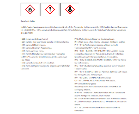 PETEC 72450 Ansaugsystem- & Drosselklappenreiniger Vergaserreiniger AGR 500ml