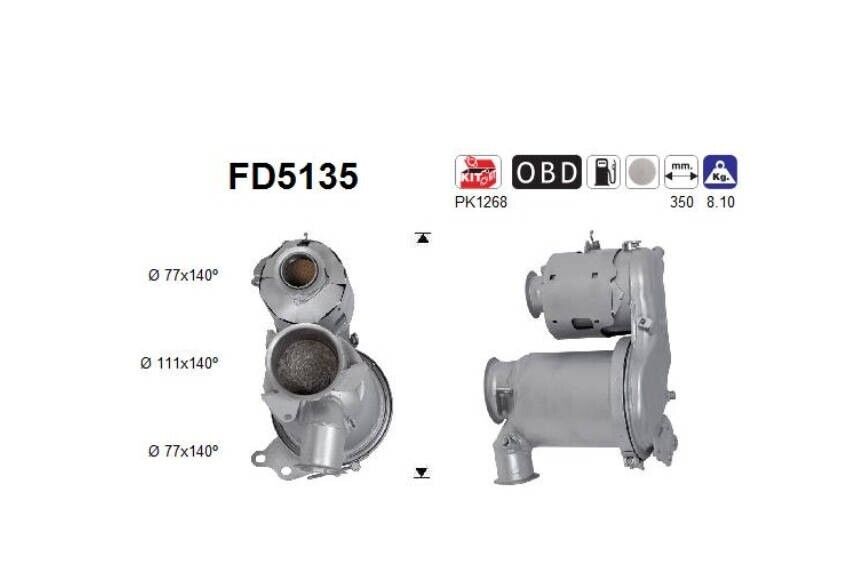 Rußpartikelfilter DPF Dieselpartikelfilter für A3 Leon Octavia Golf 1,6 2.0 TDi