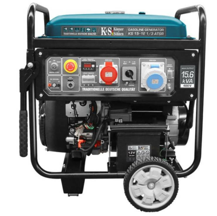 K&S Notstromaggregat 230V 400V Benzin Stromgenerator Notstromerzeuger 11,5kW ATS - Flex-Autoteile