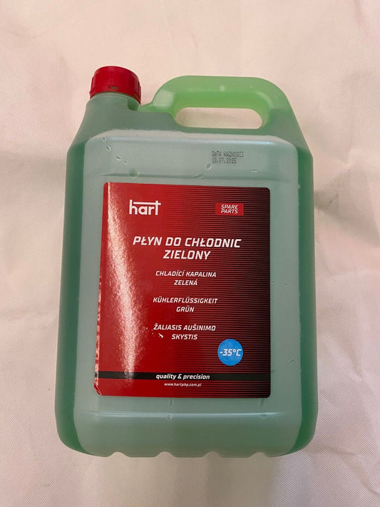 5L Hart Antifreeze Kühlerflüssigkeit Kühlerfrostschutz Grün -35 Grad