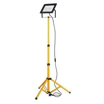 100W LED Außen-Bau-Strahler-Lampe Stativ IP66 Baustellen-Fluter 8000lm 6000K