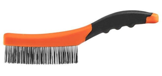 NEO TOOLS 39-010 Drahtbürste aus Stahl 4x16 Reihen Kunststoffgriff Rostlöser