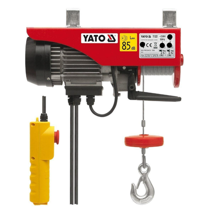 YATO elektrische Seilwinde Seilzug Zugturm 1050W 300/600kg YT-5905 Werkstatt