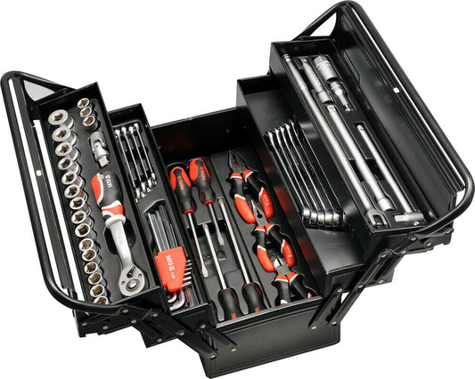 Yato YT-3895 Werkzeugkasten Werkzeugkoffer 63-teilig Werkzeugbox Satz Toolbox - Flex-Autoteile