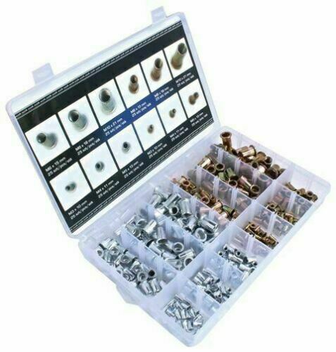 Asta blind rivet nut set M3-M4-M5-M6-M8-M10 rivet nut steel flat head 300 pcs