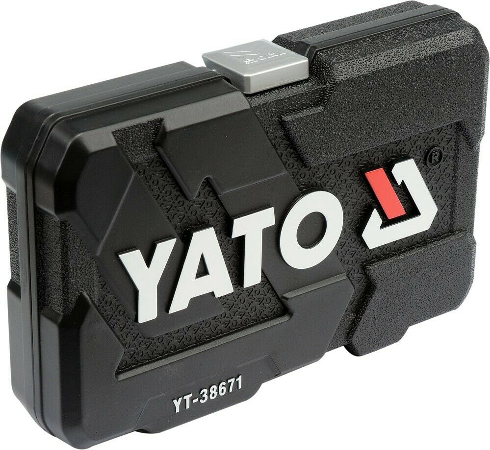Yato YT-38671 Ratschenkasten 12tlg  1/2" Nusskasten Steckschlüssel Knarren Set