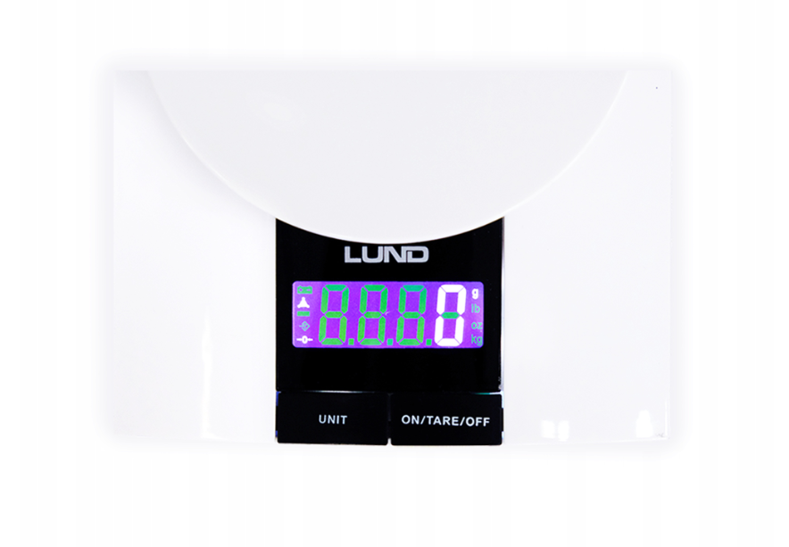 Lund Küchenwaage mit Schüssel Backen Kochen Essen Diät max 3kg Sehr präzise 1g