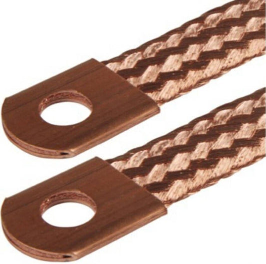 Masseband Massekabel 40cm Flach Zopfband 23mm² Kupfer geflochten Kfz