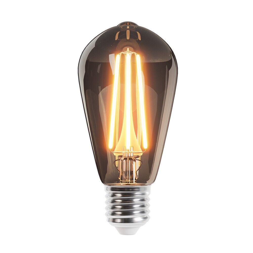 LED-Glühbirne E27 ST64 8W 3000K 1020lm COG Filament antike Edison Bernsteinbirne