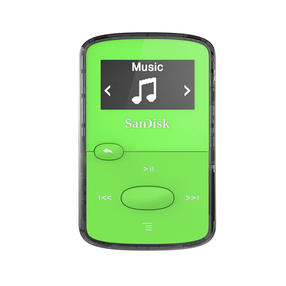 SanDisk Clip Jam 8GB MP3 Player Grün Digital LCD Bildschirm Miniclip Musik - Flex-Autoteile