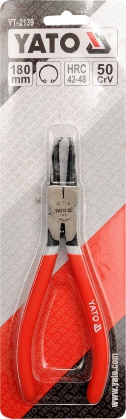 YATO YT-2139 Sprengringzange 180mm Seegeringzangen Sicherungsringzange