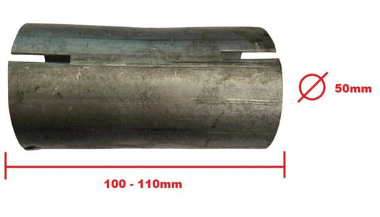 Rohrverbinder Reparaturrohr Auspuff Stück universal Rohr geschlitzt Ø 50mm