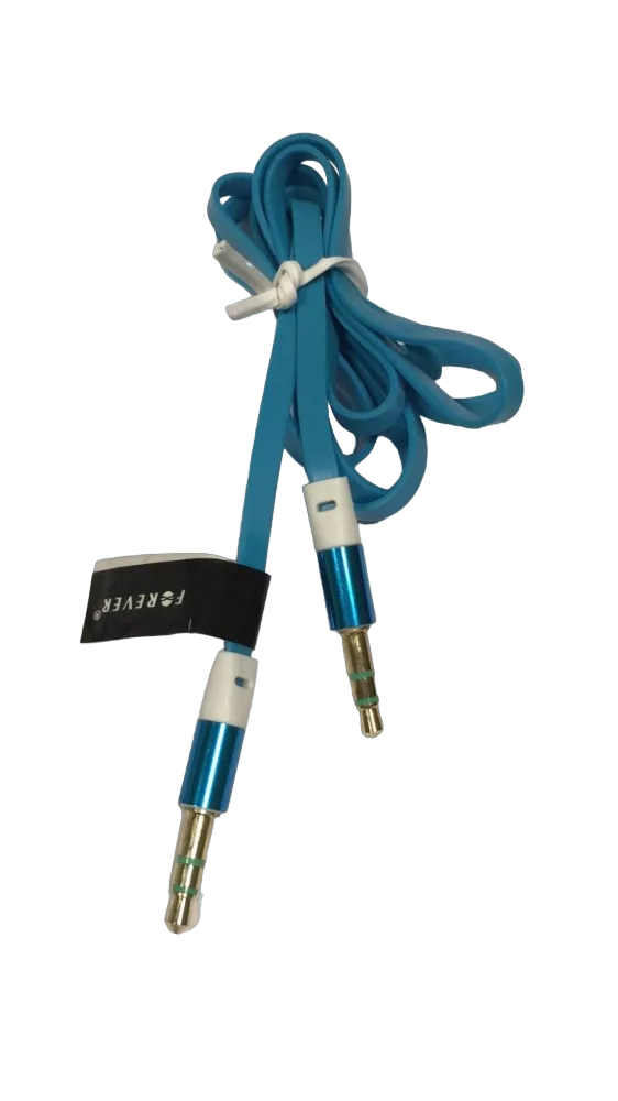 Audio Kabel - Klinkenkabel - 3,5 mm / blau / Klinke Aux Audiokabel