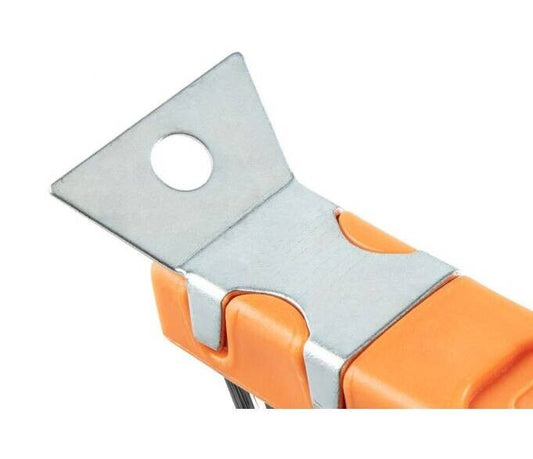 NEO TOOLS 39-012 Drahtbürste mit Schaber aus Stahl 3x19 Reihen Kunststoffgriff