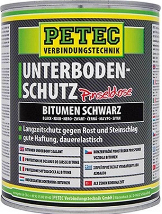 Petec 73100 Unterbodenschutz Bitumen Schwarz Versiegelung Unterboden Langzeit
