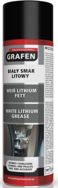 Grafen Lithiumfett Schmierfett Sprühfett Fettspray Lithiumspray weiß 500ml