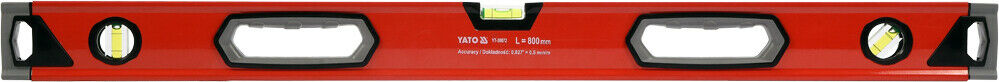Yato YT-30072 Aluminium Wasserwaage 2 Griff Industrie Richtwaage 3 Libellen 80cm