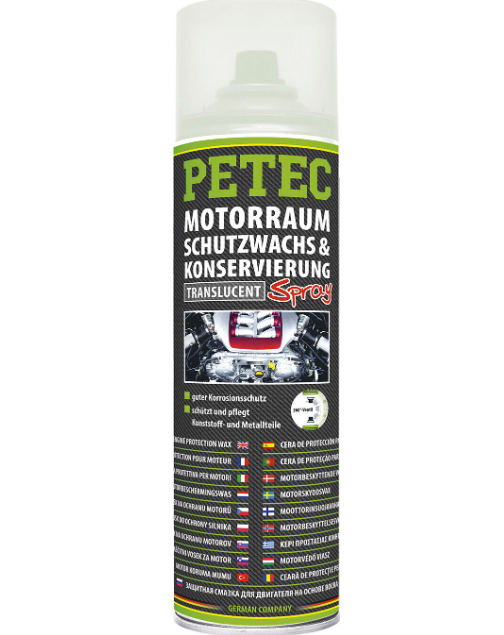 PETEC 73430 Motorschutzwachs Spray Konservierung Motorversieglung transparent