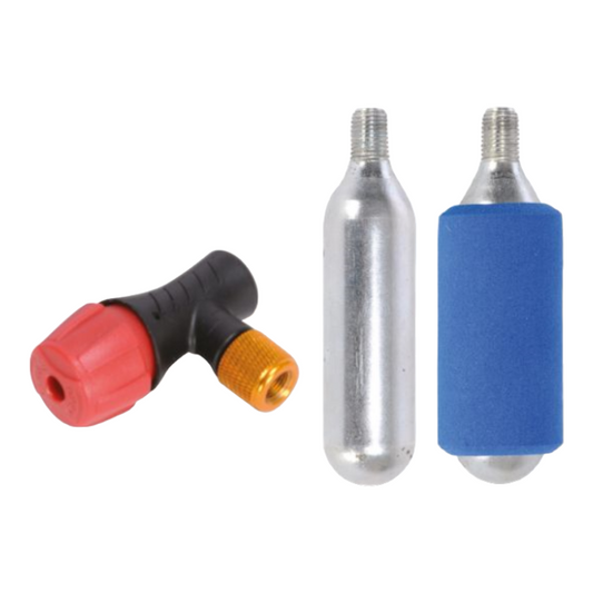 CO2 Pumpe Alu Luftpumpe Kartuschenpumpe Auto Kfz Fahrrad Presta Schrader Ventil