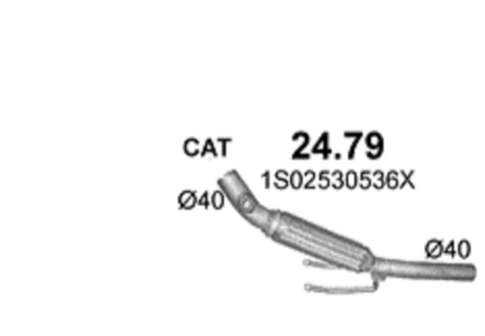 Reparaturrohr Katalysator Kat Rep Rohr Skoda Citigo Seat Mii VW UP 1.0 60PS 75PS