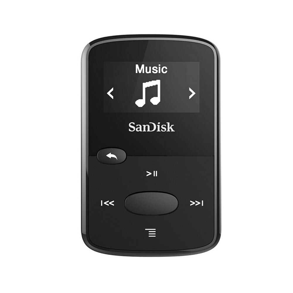 San Disk Clip Jam 8GB MP3 Player Schwarz Digital LCD Bildschirm Miniclip Musik - Flex-Autoteile