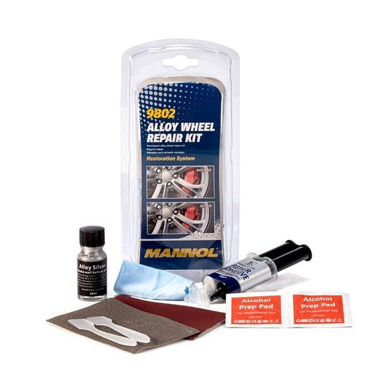 Mannol 9802 light metal rims Aluminum rims repair set processing preparation