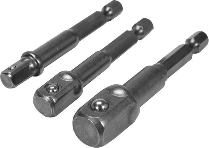 YATO YT-04685 Werkzeug Adapter Halter 6-Kant Bits auf 1/4" 3/8" 1/2" Stecknuss