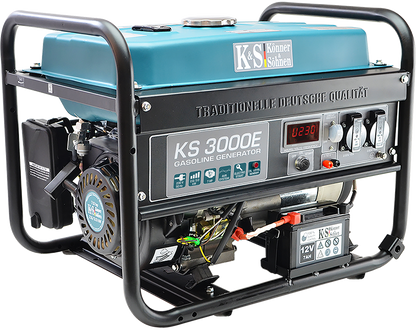 KS3000E Notstromaggregat Stromgenerator Stromerzeuger 7PS Benzin 3KW 2x 230V