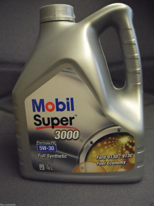 4l Mobil Super 3000 FE 5W30 engine oil Ford 913D 913C ACEA A5/B5 API full synthetic