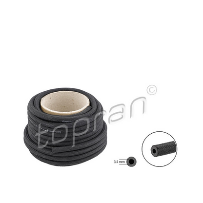 10m roll of 3.5mm fuel hose fuel hose line fabric hose black