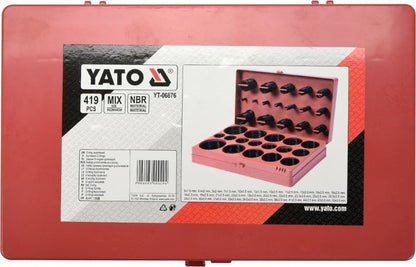 YATO YT-06876 419tlg. O-Ringe Sortiment Dichtungsringe Dichtringe Dichtungen