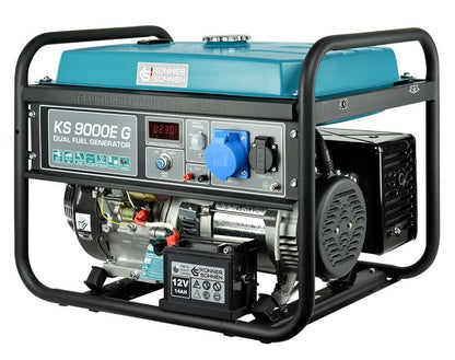 Notstromaggregat Dual LPG Gas Benzin 6,5KW Stromerzeuger Stromgenerator KS9000EG