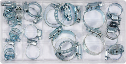 YATO Schlauchschellen-Sortiment 26-tlg. Schlauchklemme 16-40mm Schraubschelle