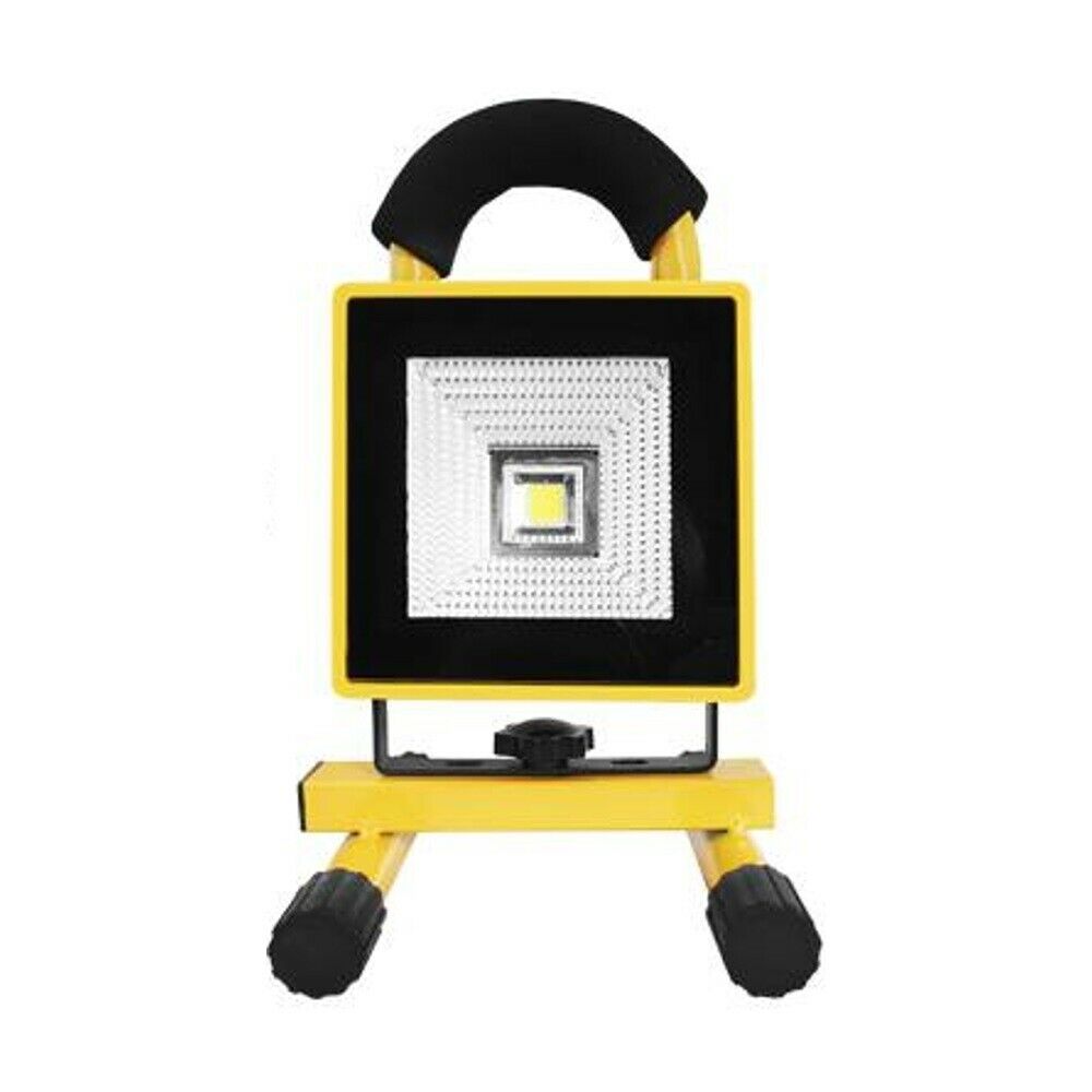 LED COB Baulampe 10W 6000K Akku Baustrahler Außenlampe Arbeitslampe IP44 Ständer - Flex-Autoteile