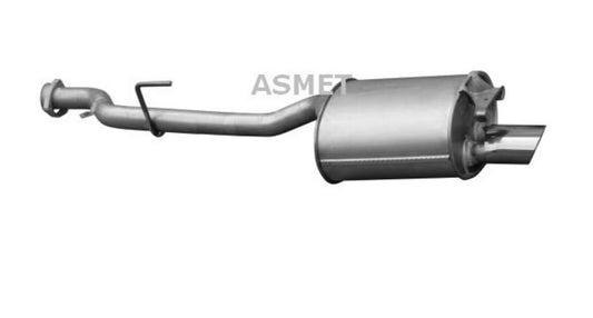 Asmet rear silencer silencer exhaust Mercedes SLK R170 200 230 compressor