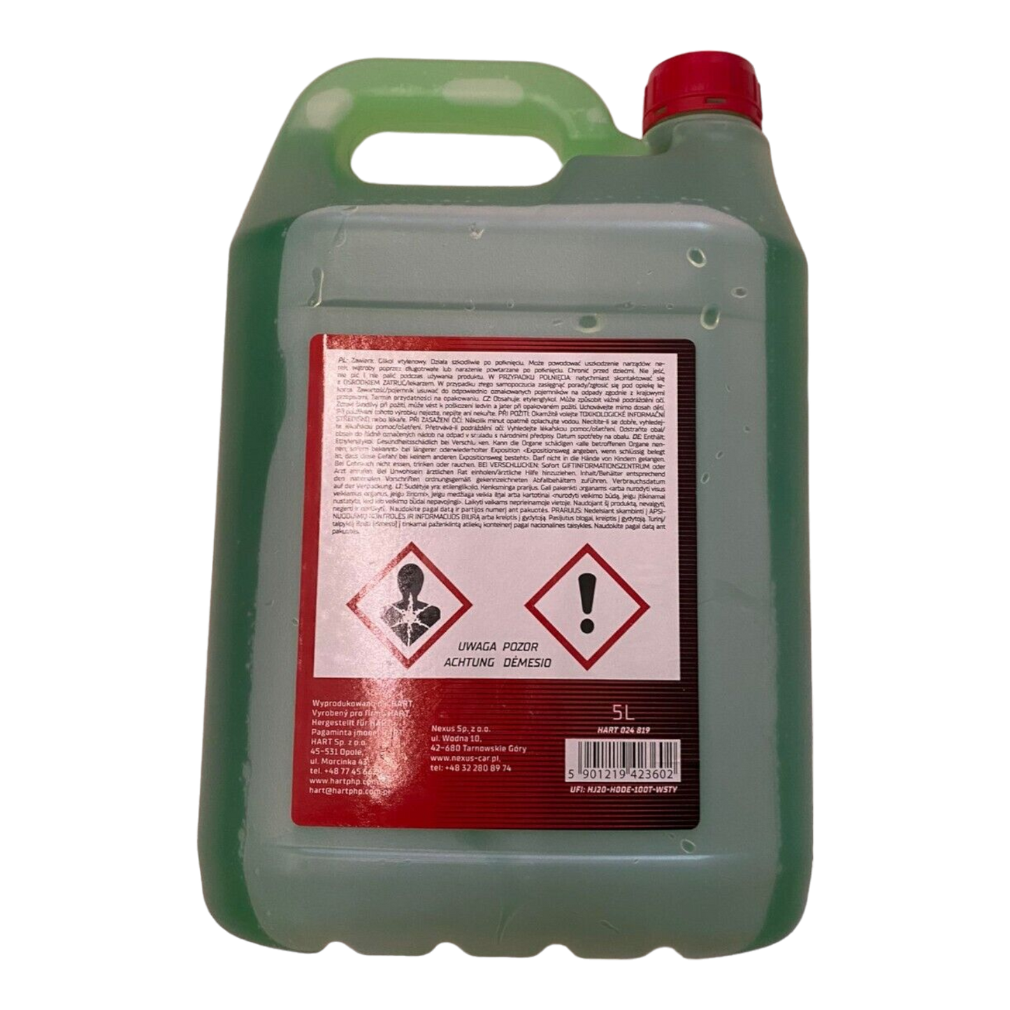 5L Hart Antifreeze Kühlerflüssigkeit Kühlerfrostschutz Grün -35 Grad