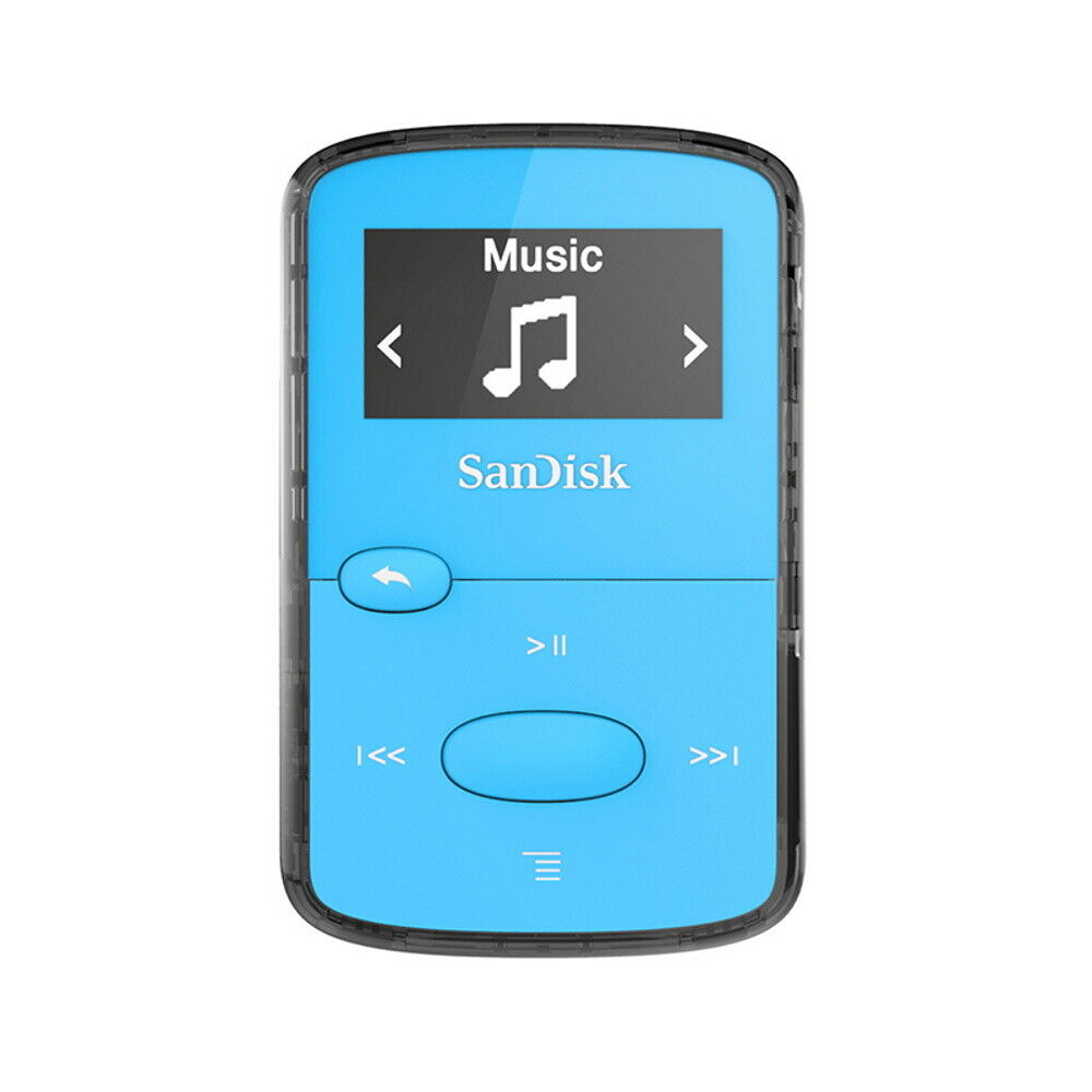SanDisk Clip Jam 8GB MP3 Player Blau Digital LCD Bildschirm Miniclip Musik - Flex-Autoteile
